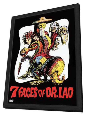 7 Faces of Dr. Lao 11 x 17 Movie Poster - Style B - in Deluxe Aluminum Frame