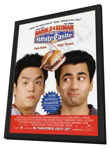 Harold & Kumar Go to White Castle 11 x 17 Movie Poster - Style A - in Deluxe Aluminum Frame