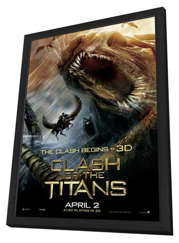 Clash of the Titans 11 x 17 Movie Poster - Style G - in Deluxe Aluminum Frame