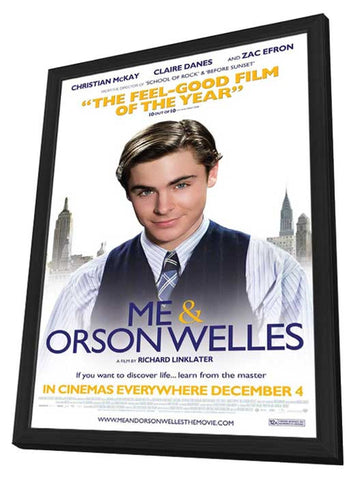 Me and Orson Welles 11 x 17 Movie Poster - Style E - in Deluxe Aluminum Frame