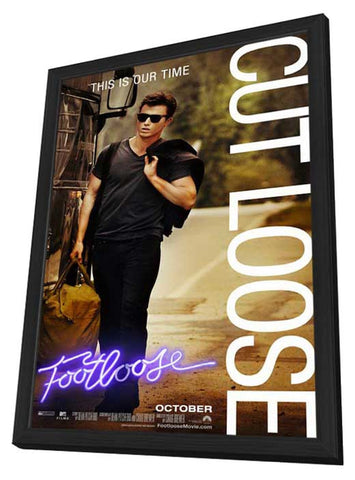 Footloose 11 x 17 Movie Poster - Style C - in Deluxe Wood Frame