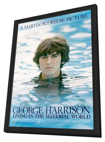 George Harrison: Living in the Material World (TV) 11 x 17 TV Poster - Style A - in Deluxe Aluminum Frame