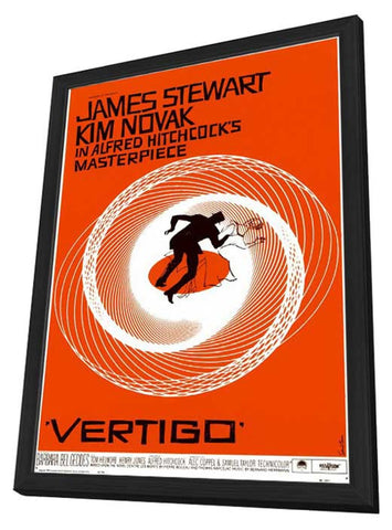 Vertigo 11 x 17 Movie Poster - Style A - in Deluxe Wood Frame