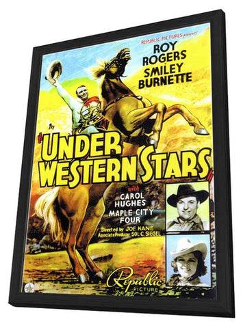 Under Western Stars 11 x 17 Movie Poster - Style A - in Deluxe Aluminum Frame