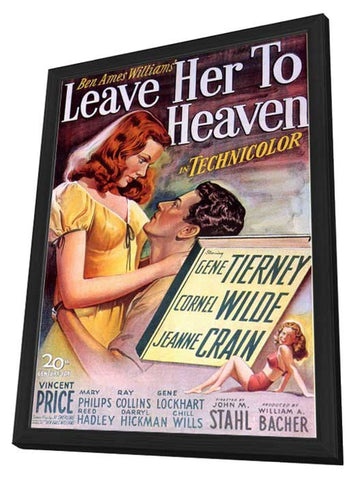 Leave Her To Heaven 11 x 17 Movie Poster - Style A - in Deluxe Aluminum Frame