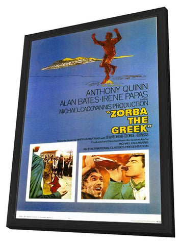 Zorba the Greek 11 x 17 Movie Poster - Style A - in Deluxe Wood Frame