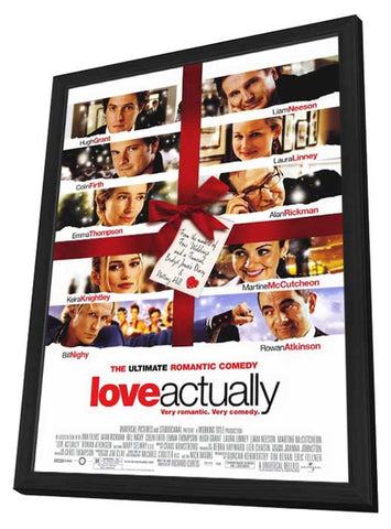 Love Actually 11 x 17 Movie Poster - Style A - in Deluxe Wood Frame