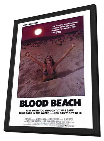 Blood Beach 11 x 17 Movie Poster - Style A - in Deluxe Aluminum Frame