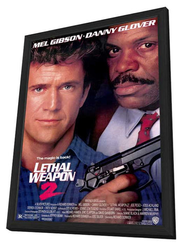Lethal Weapon 2 11 x 17 Movie Poster - Style A - in Deluxe Aluminum Frame
