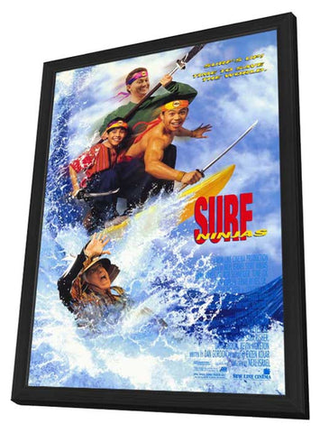 Surf Ninjas 11 x 17 Movie Poster - Style A - in Deluxe Aluminum Frame