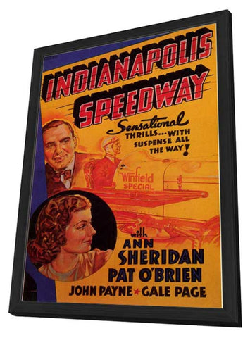 Indianapolis Speedway 11 x 17 Movie Poster - Style A - in Deluxe Aluminum Frame