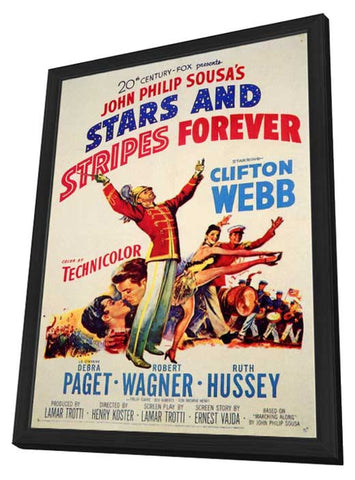Stars and Stripes Forever 11 x 17 Movie Poster - Style A - in Deluxe Aluminum Frame