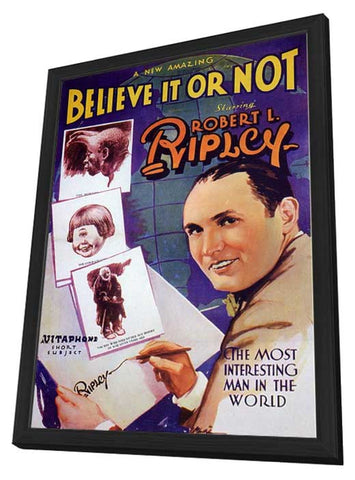 Ripley's Believe it or Not 11 x 17 Movie Poster - Style A - in Deluxe Aluminum Frame