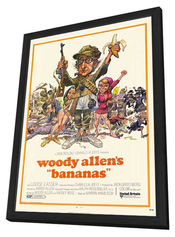 Bananas 11 x 17 Movie Poster - Style A - in Deluxe Aluminum Frame