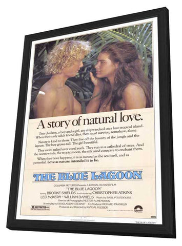 Blue Lagoon 11 x 17 Movie Poster - Style A - in Deluxe Aluminum Frame