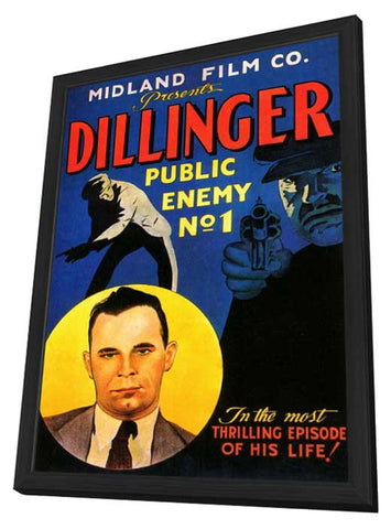 Dillinger 11 x 17 Movie Poster - Style B - in Deluxe Aluminum Frame
