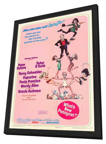 What's New Pussycat 11 x 17 Movie Poster - Style A - in Deluxe Aluminum Frame