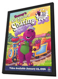 Barney's All Aboard For Sharing 11 x 17 Movie Poster - Style A - in Deluxe Aluminum Frame