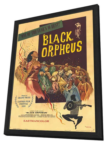 Black Orpheus 11 x 17 Movie Poster - Style B - in Deluxe Aluminum Frame