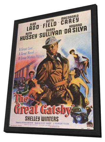The Great Gatsby 11 x 17 Movie Poster - Style B - in Deluxe Aluminum Frame