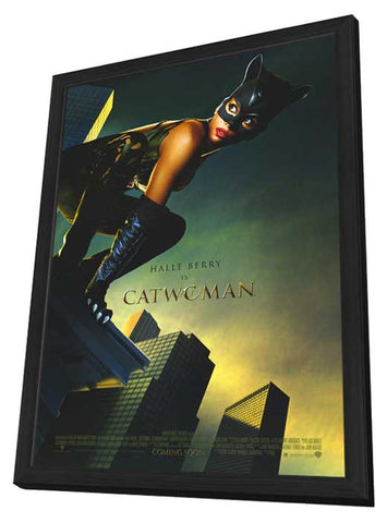 Catwoman 11 x 17 Movie Poster - Style C - in Deluxe Aluminum Frame