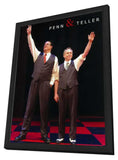 Penn and Teller 11 x 17 Movie Poster - Style D - in Deluxe Aluminum Frame