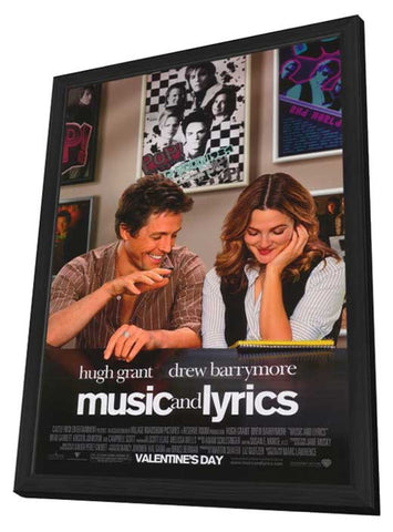 Music and Lyrics 11 x 17 Movie Poster - Style A - in Deluxe Aluminum Frame