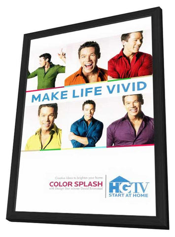 Color Splash 11 x 17 TV Poster - Style A - in Deluxe Aluminum Frame