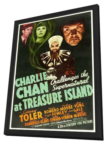 Charlie Chan at Treasure Island 11 x 17 Movie Poster - Style A - in Deluxe Aluminum Frame