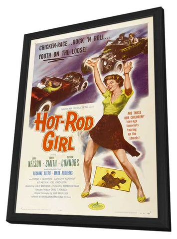 Hot Rod Girl 11 x 17 Movie Poster - Style A - in Deluxe Aluminum Frame