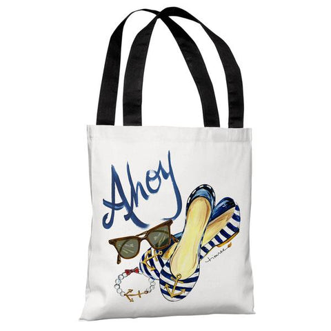 Ahoy Shoes - Multi Tote Bag by Timree Gold