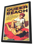 Queer Beach 11 x 17 Retro Book Cover Poster - in Deluxe Aluminum Frame