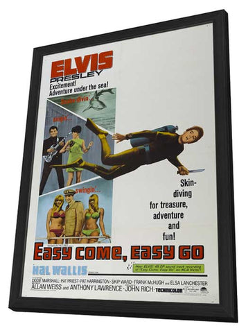 Easy Come, Easy Go 11 x 17 Movie Poster - Style I - in Deluxe Aluminum Frame