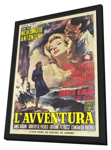 L'Avventura 11 x 17 Movie Poster - Italian Style A - in Deluxe Wood Frame