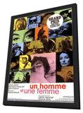 A Man and a Woman 11 x 17 Movie Poster - French Style A - in Deluxe Aluminum Frame