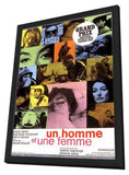 A Man and a Woman 11 x 17 Movie Poster - French Style A - in Deluxe Wood Frame