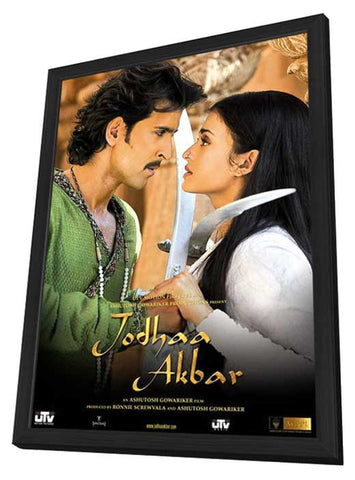 Jodhaa Akbar 11 x 17 Movie Poster - India Style B - in Deluxe Wood Frame