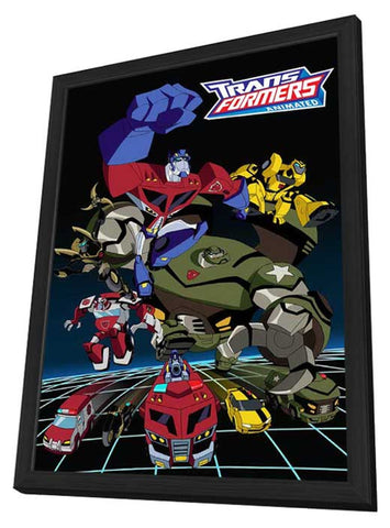 Transformers: Animated 11 x 17 Movie Poster - Style B - in Deluxe Aluminum Frame
