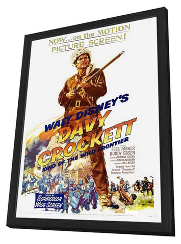 Davy Crockett, King of the Wild Frontier 11 x 17 Movie Poster - Style A - in Deluxe Aluminum Frame