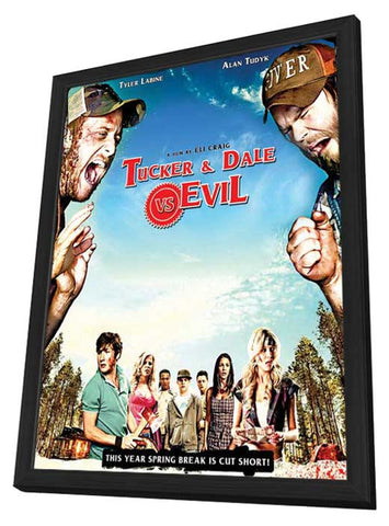 Tucker & Dale vs Evil 11 x 17 Movie Poster - Style A - in Deluxe Aluminum Frame