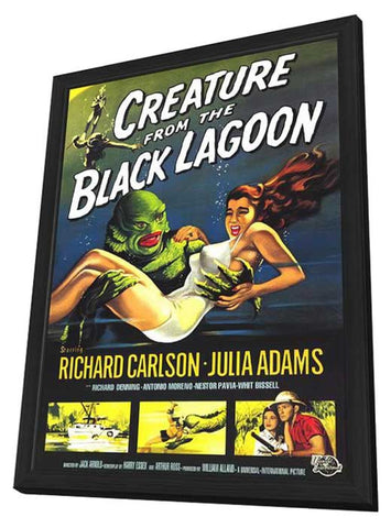 Creature From the Black Lagoon 11 x 17 Movie Poster - Style A - in Deluxe Wood Frame