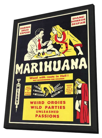 Marihuana 11 x 17 Movie Poster - Style A - in Deluxe Aluminum Frame