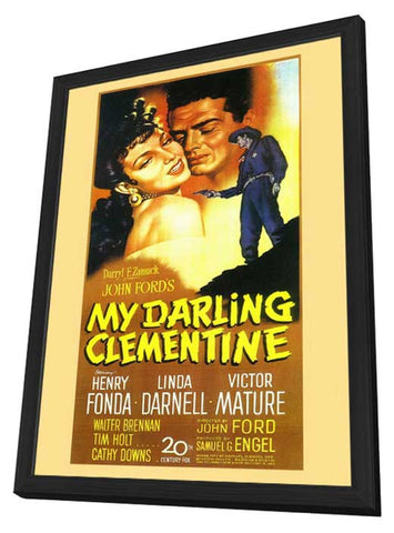 My Darling Clementine 11 x 17 Movie Poster - Style A - in Deluxe Aluminum Frame