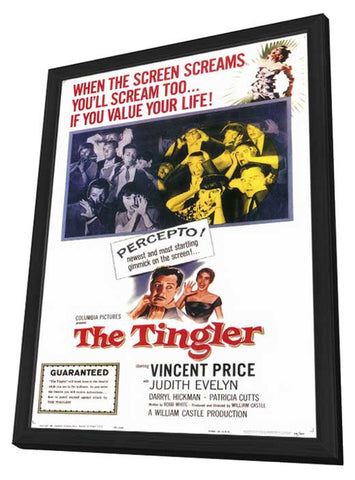 The Tingler 11 x 17 Movie Poster - Style A - in Deluxe Aluminum Frame