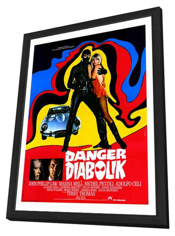 Danger: Diabolik 11 x 17 Poster - Foreign - Style A - in Deluxe Wood Frame