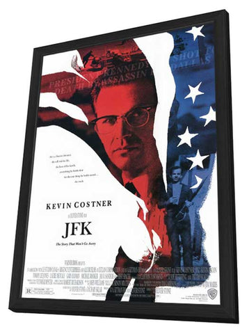 JFK 11 x 17 Movie Poster - Style A - in Deluxe Aluminum Frame