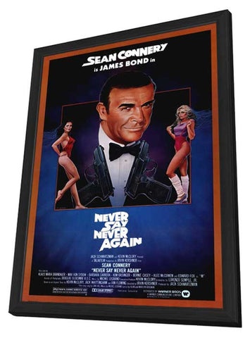 Never Say Never Again 11 x 17 Movie Poster - Style A - in Deluxe Aluminum Frame
