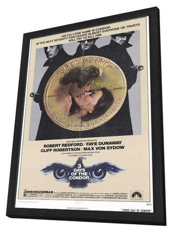 Three Days of the Condor 11 x 17 Movie Poster - Style A - in Deluxe Aluminum Frame