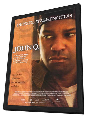 John Q 27 x 40 Movie Poster - Style A - in Deluxe Wood Frame
