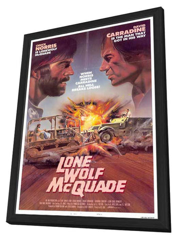 Lone Wolf McQuade 11 x 17 Movie Poster - Style A - in Deluxe Aluminum Frame
